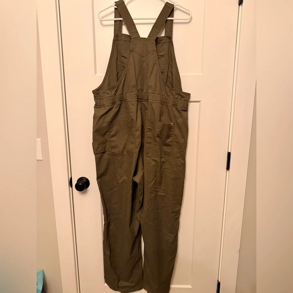 Duluth Trading Co Olive Hemp Overalls - Picture 1 of 5